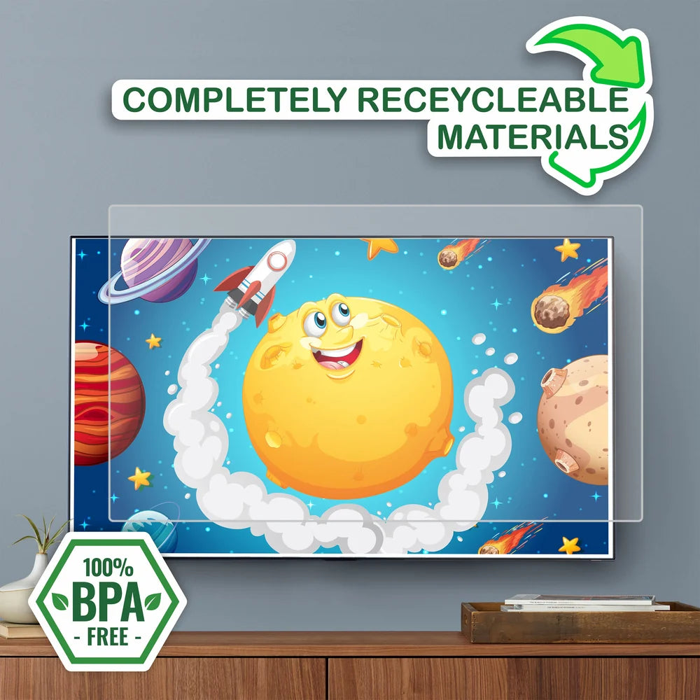 Original TV screen protector, scratch and impact resistant