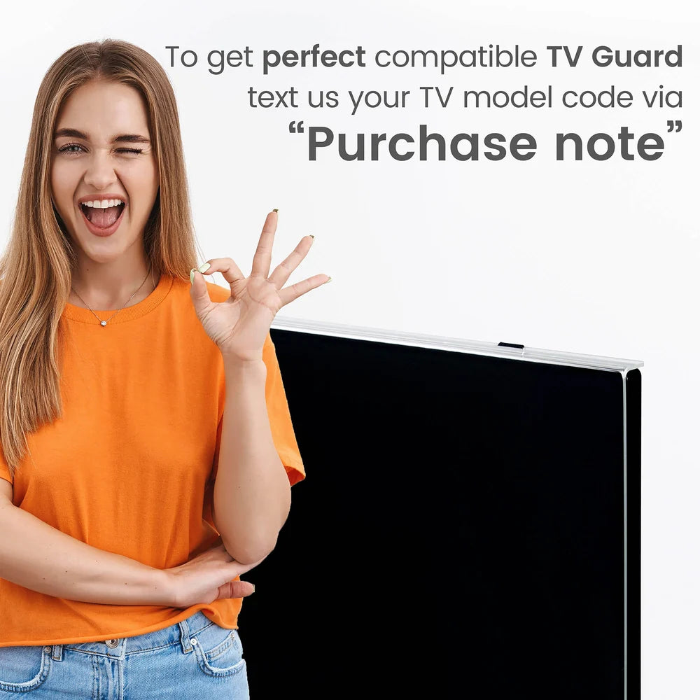 Original TV screen protector, scratch and impact resistant